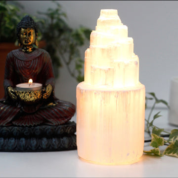 Selenite Crystal Lamp